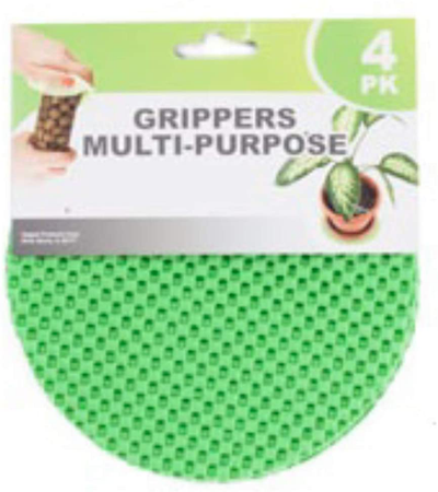 Regent Round Multi-Purpose Jar Gripper Pad Bottle Lid Opener, 4 Piece Set, Colors May Vary
