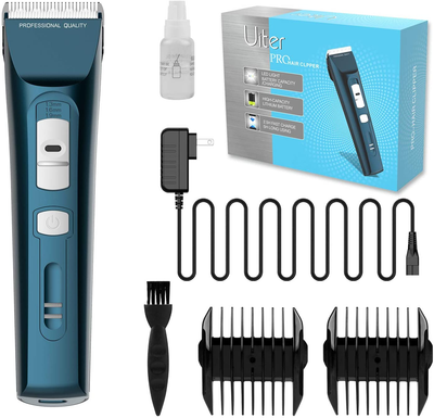 Hair Clippers for Women/Men - 4 Length Fine Adjustment Knobs & 2 Guide Combs, Hair Grooming Kits for Women, Cordless Electric Beard Trimmer for Mens, Includes Charging Adapter