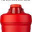 BlenderBottle Strada Shaker Cup Insulated Stainless Steel Water Bottle with Wire Whisk, 24-Ounce, Plum