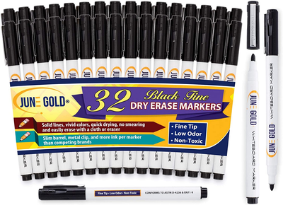 39 Assorted Colored Dry Erase Whiteboard Markers, 13 Unique Colors, Chisel Tip, Low Odor, Comfortable Grip & Vivid Lines
