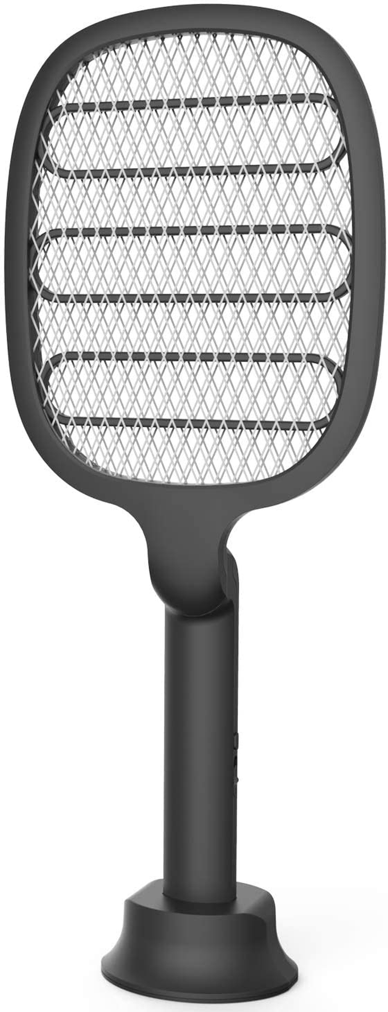 Night Cat Bug Zapper Racket with Attractive Purple Lamp Light and Foldable Handle Electric Fly Swatter Racquet Electronic Mosquito Killer with USB Rechargable 4000V