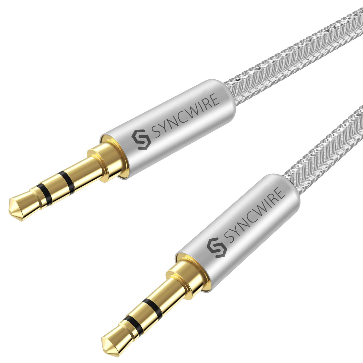 Syncwire 3.5mm Nylon Braided Aux Cable Audio Auxiliary Input Adapter Male to Male AUX Cord