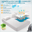 Newspin Queen Size Waterproof Mattress Pad, Quilted 3D Air Fiber Filling Breathable Mattress Protector, 6''-21'' Deep Pocket, Noiseless Bed Cover