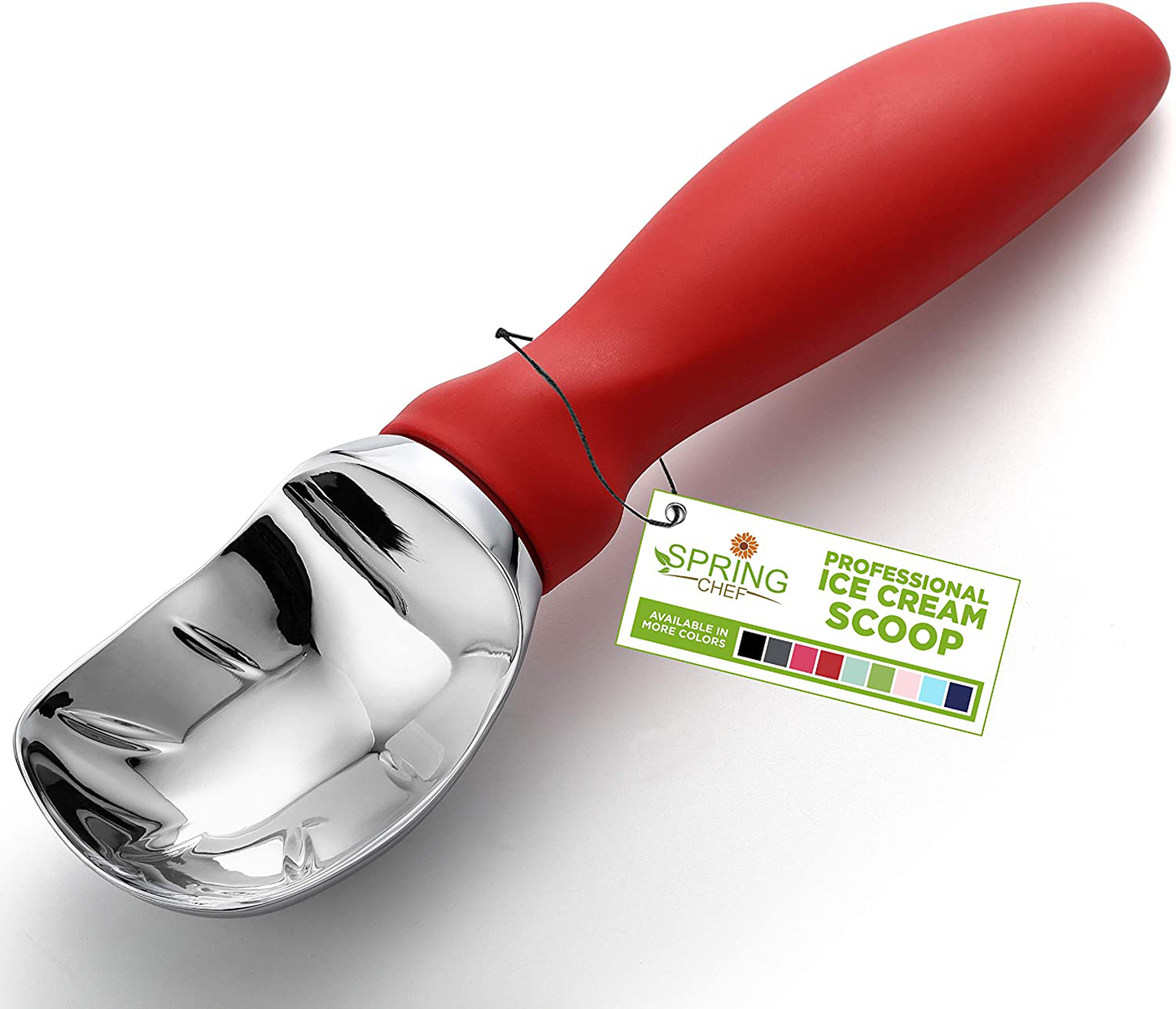 Spring Chef Ice Cream Scoop with Comfortable Handle