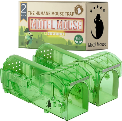 Humane Mouse Trap for Indoors Outdoors - Live Catch Release - Highly Sensitive and Secure - Pet and Child Safe - Reusable - Easy Clean - Capture Mice Alive - No Kill