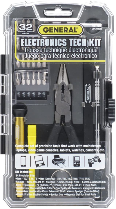 General Tools 661 Electronics Tech Repair Kit (32 Piece)