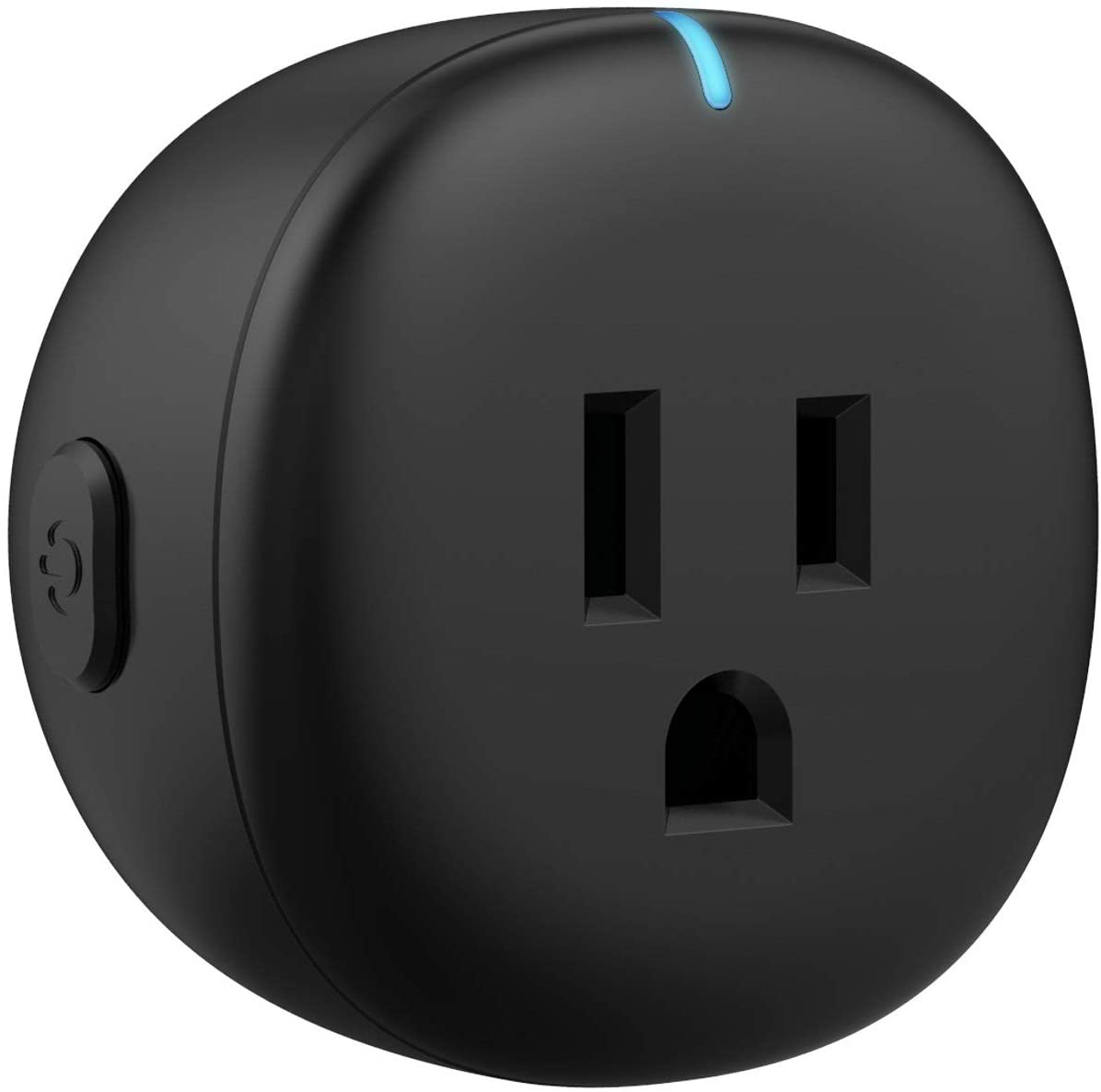 Black Smart Plug, Amysen Smart Wifi Outlet, Compatible with Alexa and Google Home, ETL Certified, Only Supports 2.4Ghz Network, No Hub Required, Control Your Devices from Anywhere