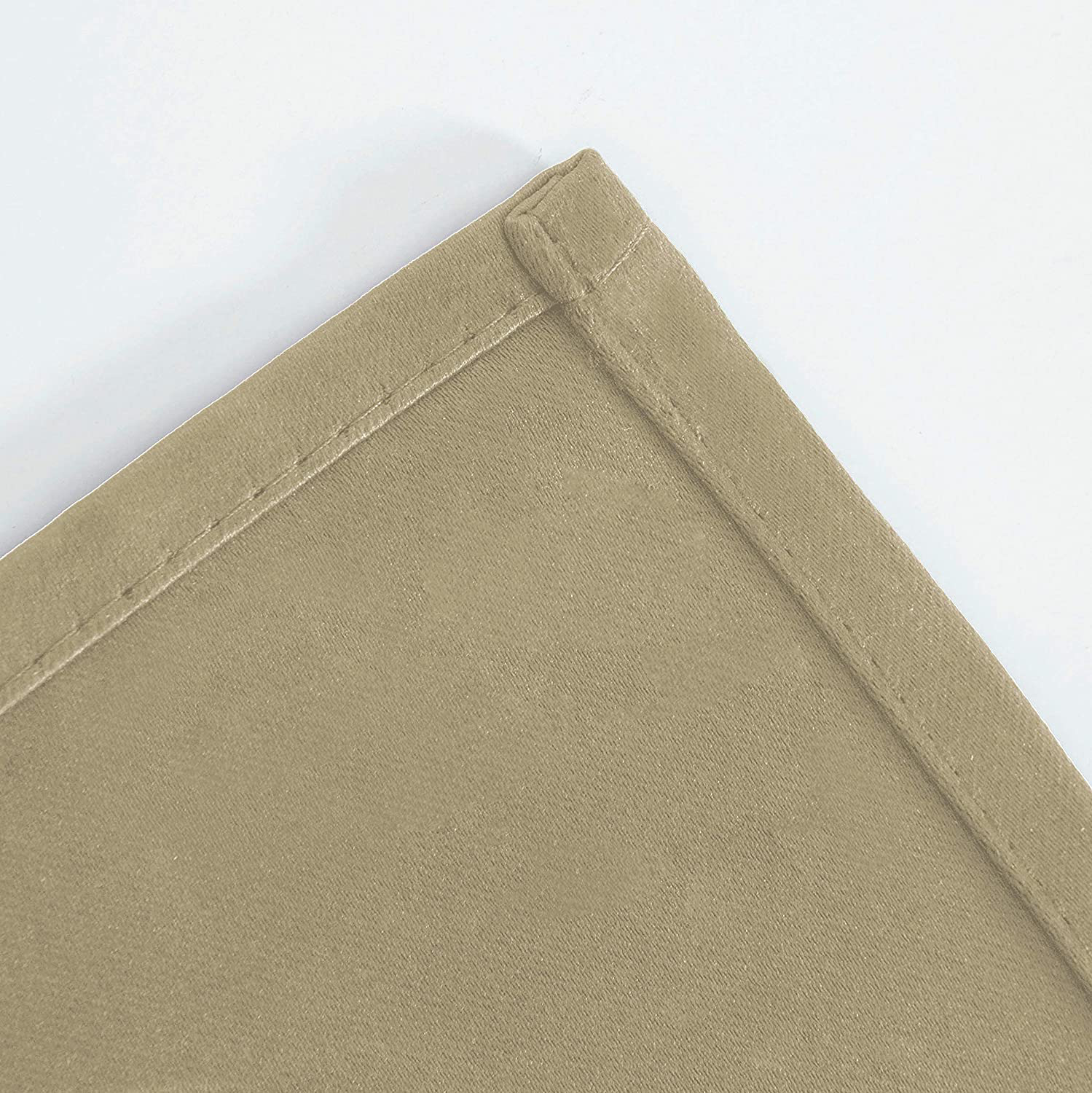 LEMOMO Beige Thermal Blackout Curtains/38 x 63 Inch/Set of 2 Panels Room Darkening Curtains for Bedroom