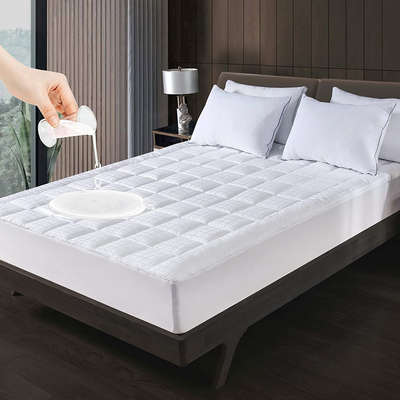 Mattress Pad Cover Twin XL Size Cooling Mattress Topper Pillow Top Cotton Upper Layer with Polyester Fill Quilted Fitted Mattress Protector 8"-21" Deep Pocket