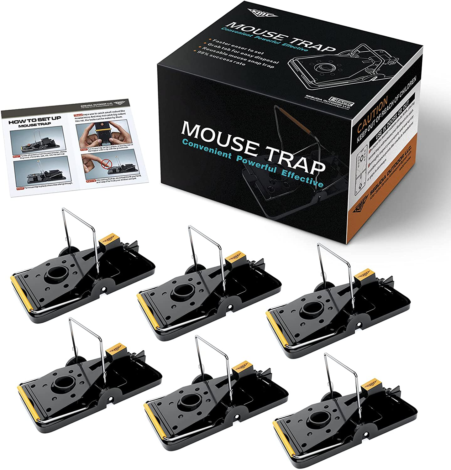 Mouse Traps Indoor Mouse Trap Mice Trap for House Mouse Traps No See Kill 6 Packs (Small)