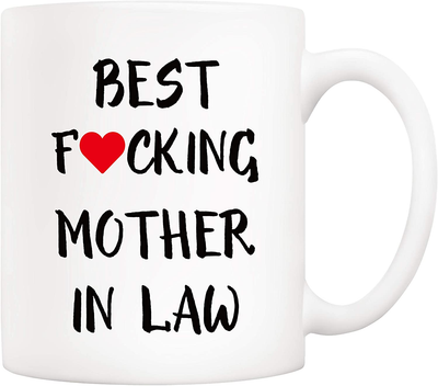 5Aup Mothers Day Christmas Gifts Funny Mother-In-Law Coffee Mug from Son-In-Law, Best Mother in Law Cups 11 Oz, Unique Birthday and Holiday Gifts for Mother in Law