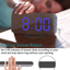 Digital Alarm Clock,LED and Mirror Desk Clock Large Display,with Dual USB Charger Ports,3 Levels Brightness,12/24H,Modern Electronic Clock for Bedroom Home Living Room Office - Gold