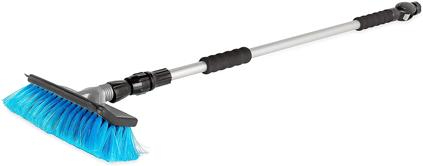Camco 43633 RV Flow-Through Wash Brush with Adjustable Handle