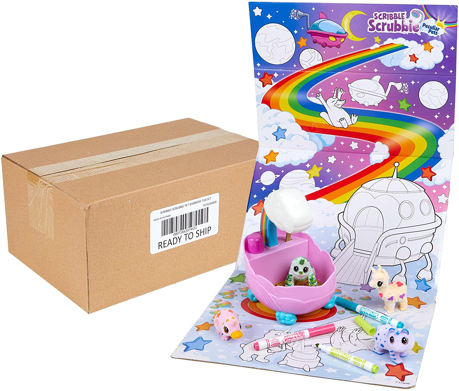 Crayola Scribble Scrubbie Peculiar Pets, Palace Playset with Unicorn and Yeti Kids Toys, Gift for Girls & Boys, Ages 3, 4, 5, 6