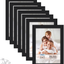 Icona Bay 5x7 Picture Frames (Black, 12 Pack), Modern Style Wood Composite Frames Table Top or Wall Mount, Bliss Collection