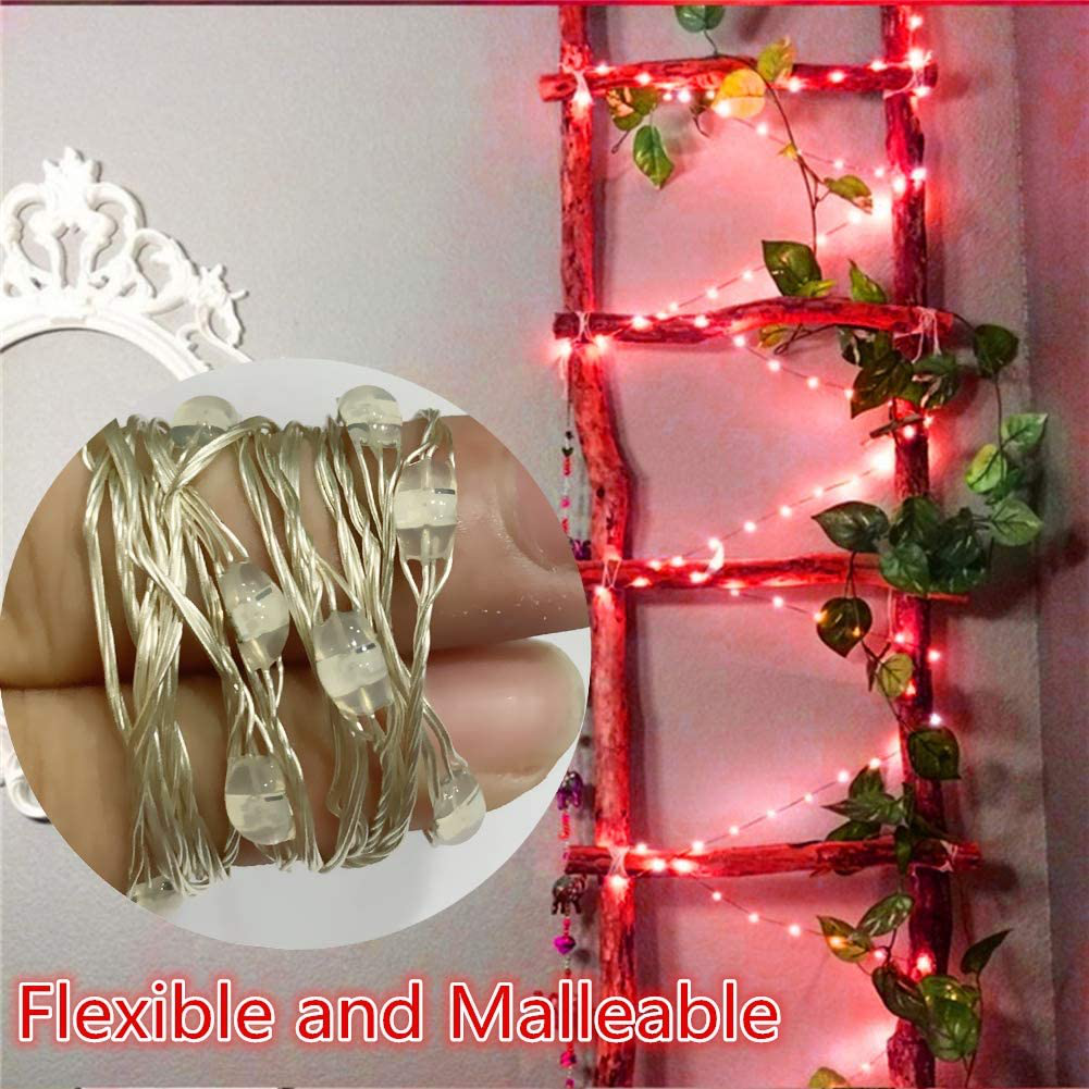 Twinkle Star 200 LED 66 FT Copper String Lights Fairy String Lights 8 Modes LED String Lights USB Powered with Remote Control for Christmas Tree Wedding Party Home Decoration, Warm White