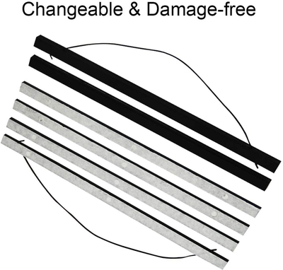 Miaowater 2 Pack Magnetic Poster Frame Hanger,10x14 10x20 10x13 Light Wood Wooden Magnet Frames Hangers for Photo Picture Art Canvas Print Artwork Wall Hanging Black 10''