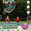 WOWMAZING Giant Bubble Wands Kit: (4-Piece Set) | Incl. Wand, Big Bubble Concentrate and Tips & Trick Booklet | Outdoor Toy for Kids, Boys, Girls | Bubbles Made in The USA - Standard Kit