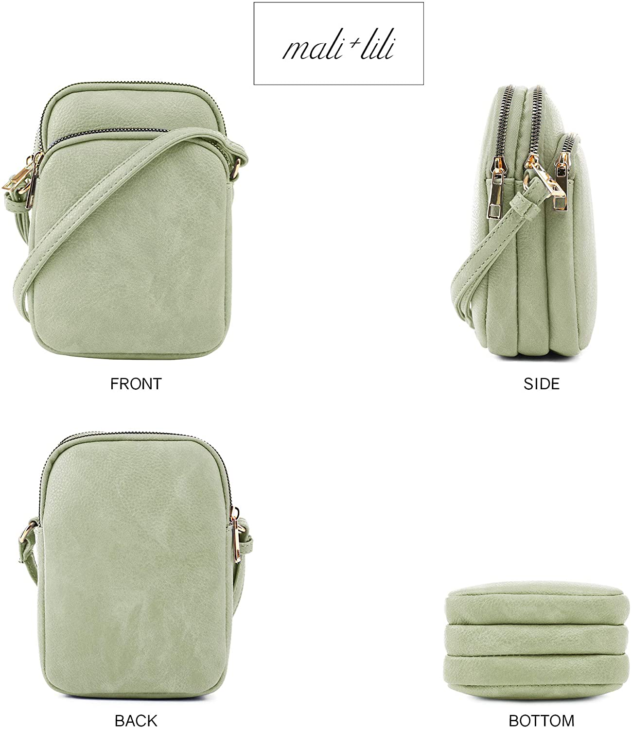 Mali + Lili, Josie Triple Zip Crossbody Bag