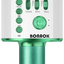 BONAOK Bluetooth Wireless Karaoke Microphone,3-in-1 Portable Handheld Karaoke Mic Speaker Machine Birthday Home Party for PC or All Smartphone Q37 (Green)