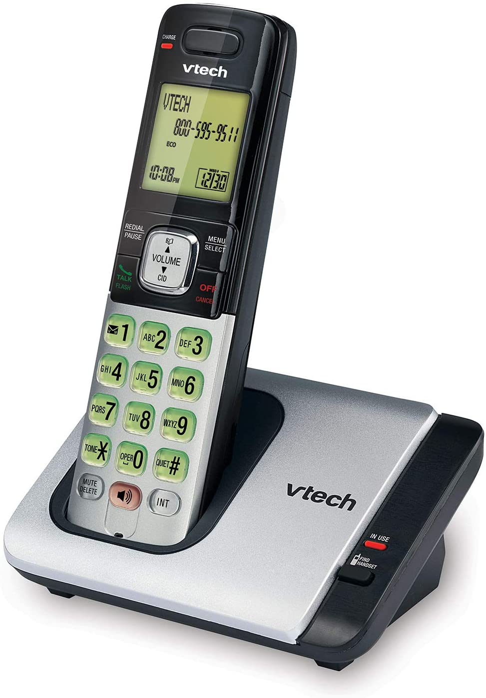 VTech CS6719-15 DECT 6.0 Phone with Caller ID/Call Waiting, 1 Cordless Handset