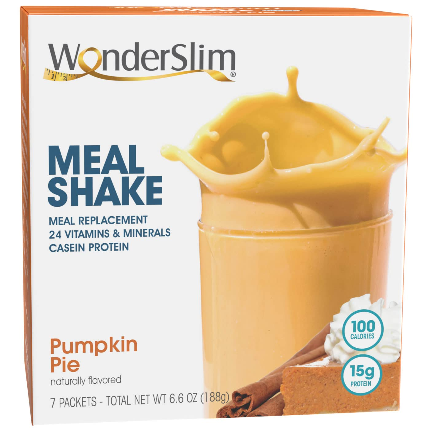 Wonderslim Meal Replacement Shake, Chocolate Cream - 24 Vitamins & Minerals, 15G Protein (7Ct)