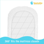 Bamuho 2 Pack Waterproof Halo Bassinet Mattress Pad Cover/Protector Fit Hourglass Swivel Sleeper Mattress Pad, Comfortable and Soft Bamboo Fabric，White
