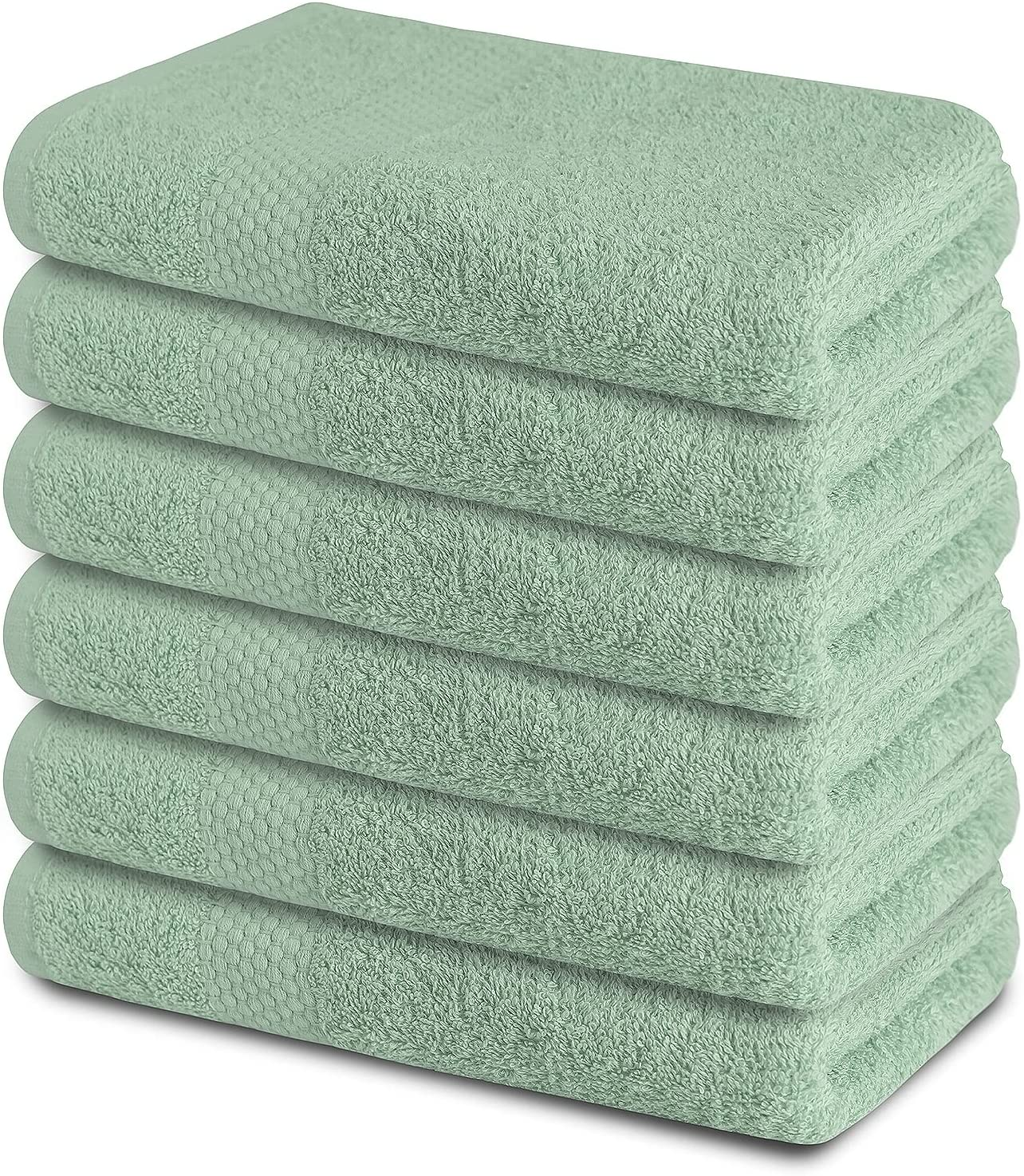 Bath Towels 24 X 48 Inches, Set of 6 - Ultra Soft 100% Combed Cotton Towels - Highly Absorbent Daily Usage Bath Towel Set Ideal for Pool, Home, Gym, Spa, Hotel - (Beige)