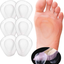 Jkcare Transparent Pinky Toe Sleeves, Silicone Corn Cushions Pads, 12 Pack Little Toe Protectors for Corn, Blister and Injured Toenail Protection