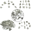 Wholesale Bulk Lots Jewelry Making Silver Charms Mixed Smooth Tibetan Silver Metal Charms Pendants DIY for Necklace Bracelet Jewelry Making and Crafting, JIALEEY 100 PCS