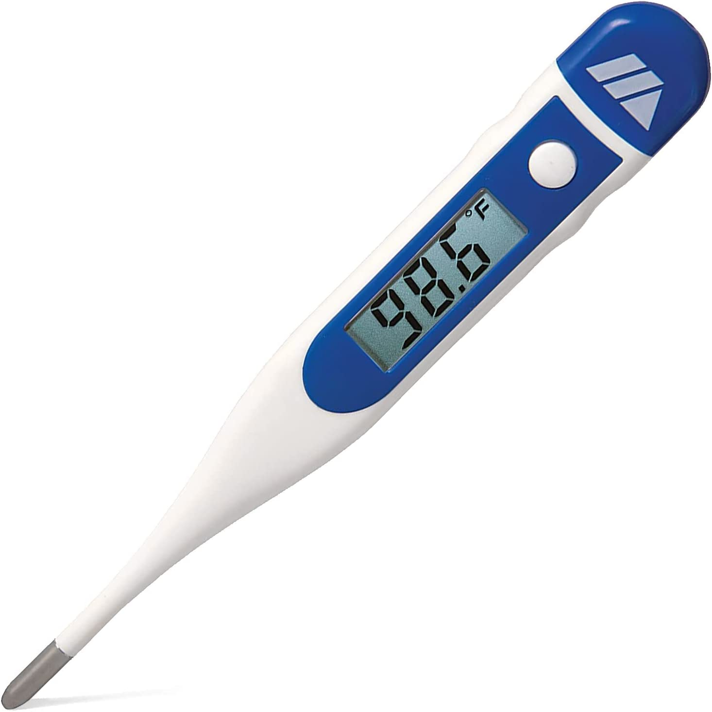 MABIS Digital Thermometer for Adults, Thermometer for Adults, Children and Babies, Oral Thermometer, Rectal Thermometer, Underarm Thermometer, Temperature Thermometer, 60 Seconds Readings, Blue