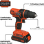 BLACK+DECKER LBXR20 20-Volt MAX Extended Run Time Lithium-Ion Cordless To with BLACK+DECKER LDX120PK 20V MAX Cordless Drill and Battery Power Project Kit