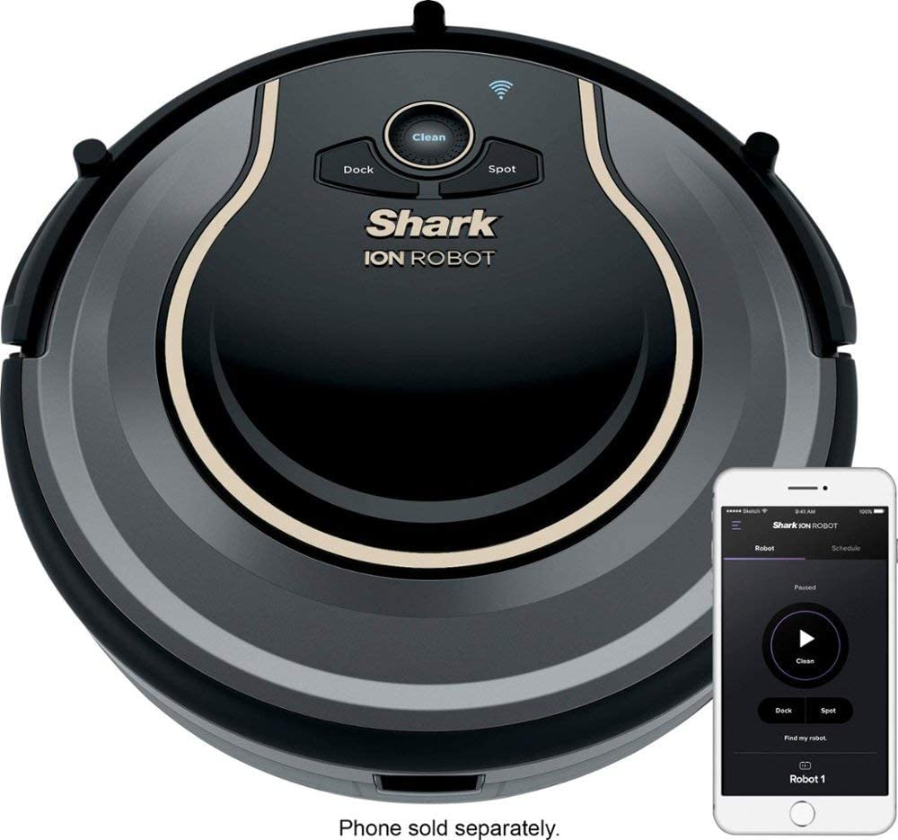 Shark ION Robot Vacuum, Wi Fi Connected, Works with Google Assistant, Multi Surface Cleaning, Carpets, Hard Floors (Renewed)