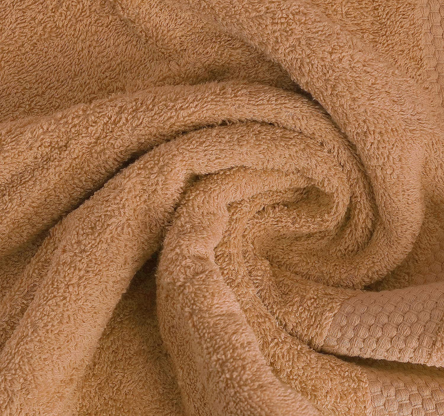 Bath Towels 24 X 48 Inches, Set of 6 - Ultra Soft 100% Combed Cotton Towels - Highly Absorbent Daily Usage Bath Towel Set Ideal for Pool, Home, Gym, Spa, Hotel - (Beige)