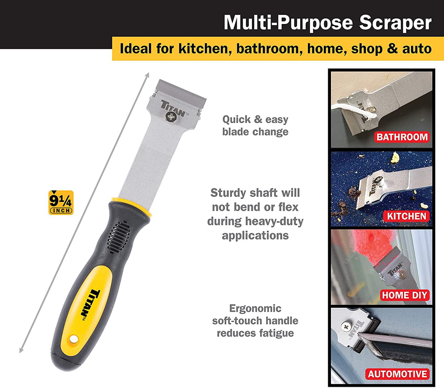 Titan 17002 2-Piece Multi-Purpose and Mini Razor Scraper Set