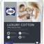 Sealy Luxury 100% Cotton Fitted Mattress Pad, Queen, White