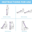 LAFEIMZ Malfunction Tension Rope, Elastic Yoga Pedal Puller Resistance Band, Natural Latex Tension Rope Fitness Equipment,For Abdomen/Waist/Arm/Leg Stretching Slimming Training (Blue)