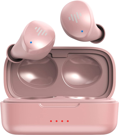 Wireless Earbuds Bluetooth in-Ear True Cordless with Hands-Free Call MEMS Microphone, IPX6 Waterproof Protection, Long Playtime; Includes Compact Charging Case & 4 Ear Tips