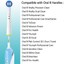 Replacement Toothbrush Heads Compatible with Oral B Braun Electric Toothbrush Handles Pro 1000 7000 1500, Smart Genius 8000 Vitality-16PCS