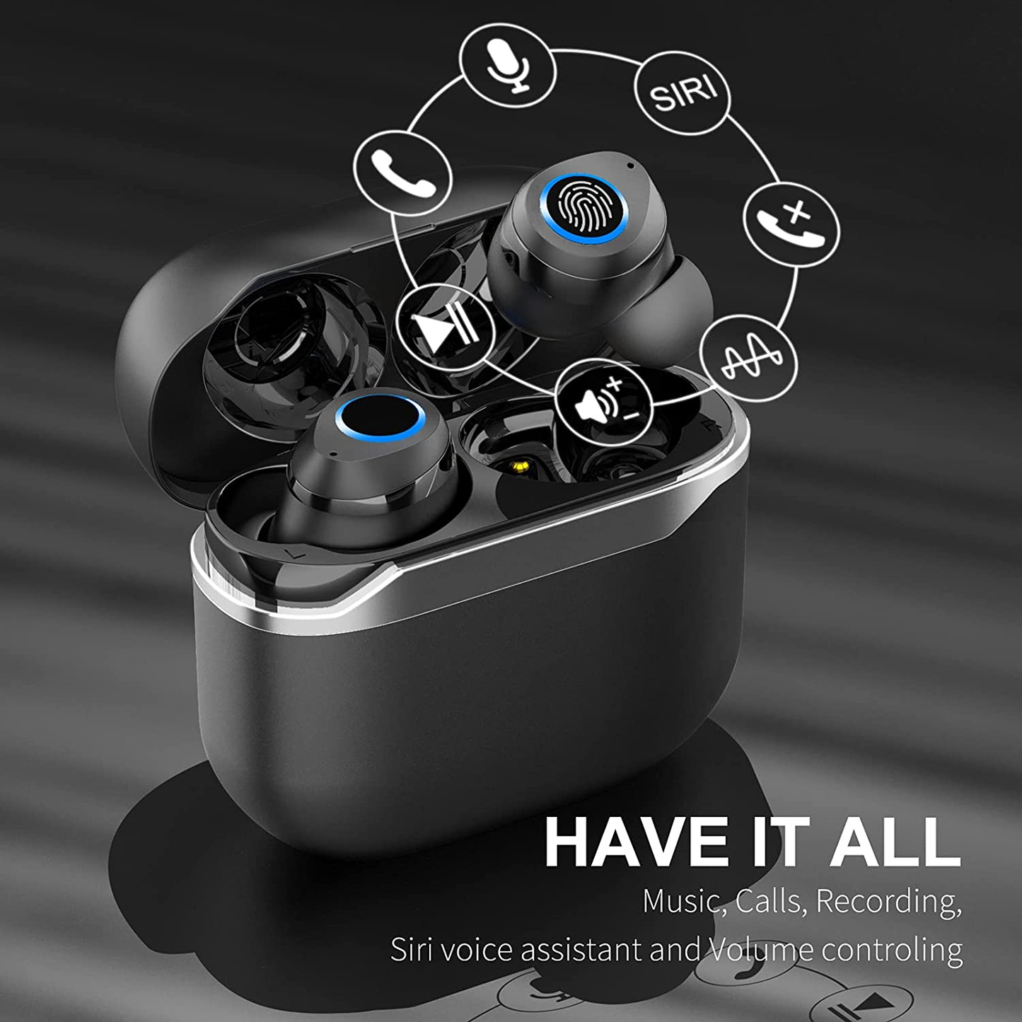 Wireless Earbud, Sudugo Bluetooth Headphones Sports Bluetooth Earbud with Deep Bass, Wireless Earphones In-Ear with Microphone USB-C Charging, IPX7 Waterproof Noise Cancelling Earbud for Running