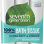 Seventh Generation White Toilet Paper 2-Ply 100% Recycled Paper, 24 Count of 240 Sheets Per Roll, Pack of 2