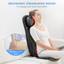 Comfier Shiatsu Neck & Back Massager with Heat, Massagers for Neck and Back Deep Tissue,Adjustable Shiatsu Nodes,Full Body Massage Chair Pad for Office,Home,Gifts for Mom,Dad
