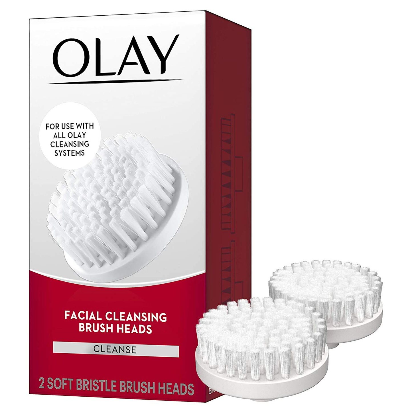 Facial Cleansing Brush by Olay Regenerist, Face Exfoliator with 2 Brush Heads