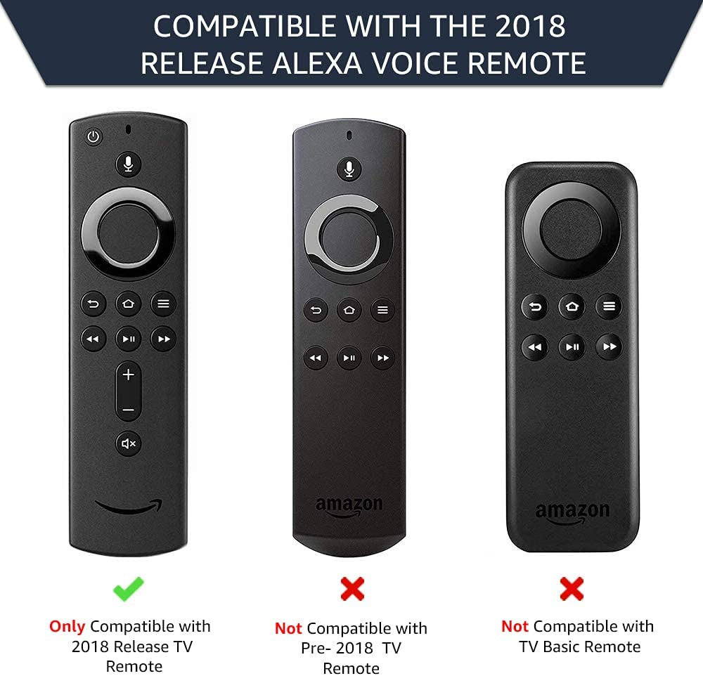 [2 Pack ] Stick Remote Cover Case, Silicone Remote Cover Case Compatible with 4K Stick, Lightweight anti Slip Shockproof Remote Cover