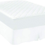 Sealy Luxury 100% Cotton Fitted Mattress Pad, Twin, White