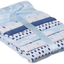 Luvable Friends Unisex Baby Cotton Flannel Receiving Blankets Bundle, Abc, One Size