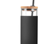 tronco 20oz Glass Tumbler Glass Water Bottle Straw Silicone Protective Sleeve Bamboo Lid - BPA Free