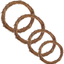 Natural Grapevine Wreaths, Vine Branch Wreath Garland for DIY Christmas Craft Rattan Front Door Wall Hanging Holiday Party Decors (4 Inch, 4 Pack)