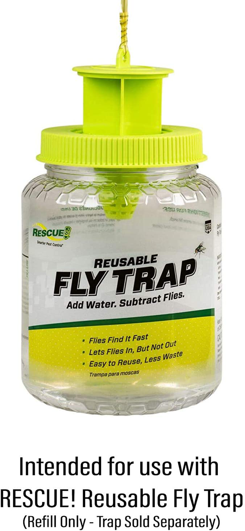 RESCUE! Reusable Fly Trap Refill – Outdoor Use - 18 Pack