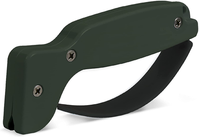 AccuSharp Knife & Tool Green Sharpener - Diamond-Honed Tungsten Carbide Rust-Free Sharpener Quickly Sharpens, Restores, Repairs & Hones Serrated Blades ,Cutting Tools, Cleavers, Axes & Machetes